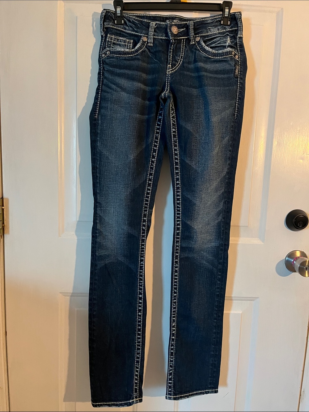 Silver Jeans Women's Dark Indigo Skinny Jeans